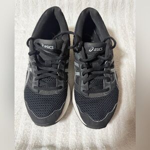 Asics Gel Contend 5 Women Athletic Running Shoes Black/Gray/White Size 6